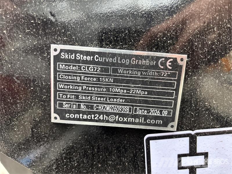  GIYI GY-CLG72 72 in Log Skid Steer Grapple (Unused Cupa