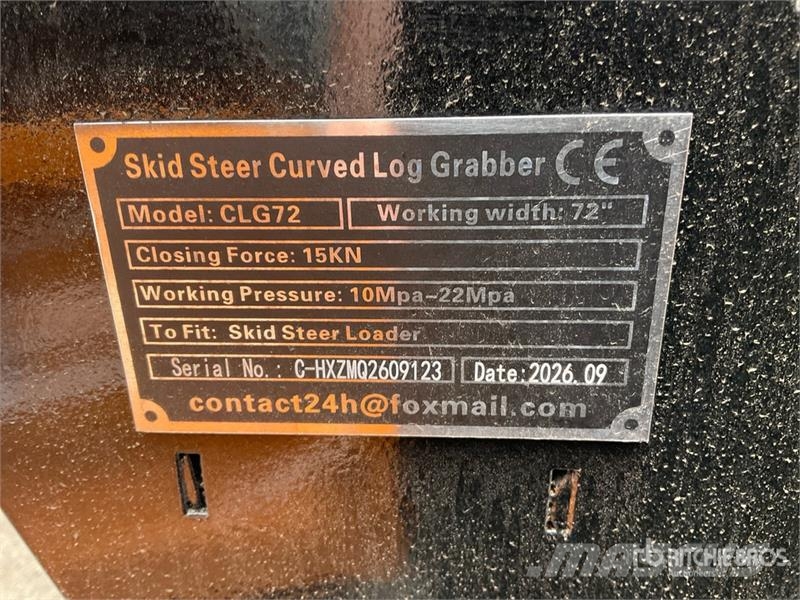  GIYI GY-CLG72 72 in Log Skid Steer Grapple (Unused Cupa
