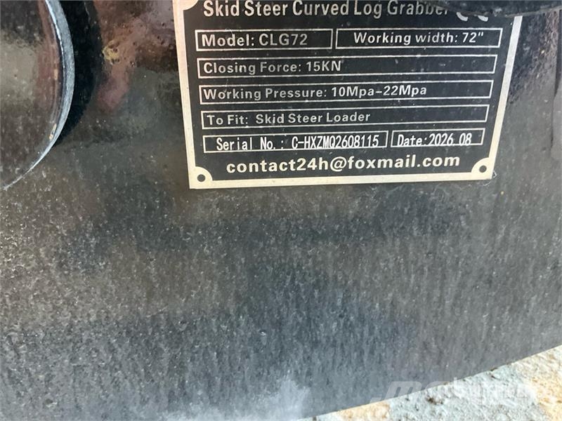  GIYI GY-CLG72 72 in Log Skid Steer Grapple (Unused Grapples