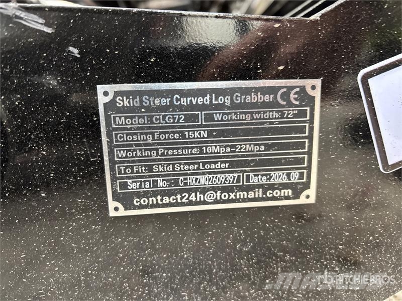  GIYI GY-CLG72 72 in Log Skid Steer Grapple (Unused Cupa