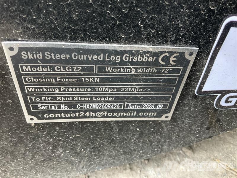  GIYI GY-CLG72 72 in Log Skid Steer Grapple (Unused Cupa