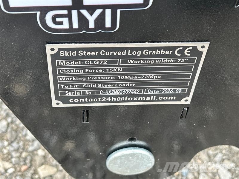 GIYI GY-CLG72 72 in Skid Steer Root Rake Pöyhimet ja haravat