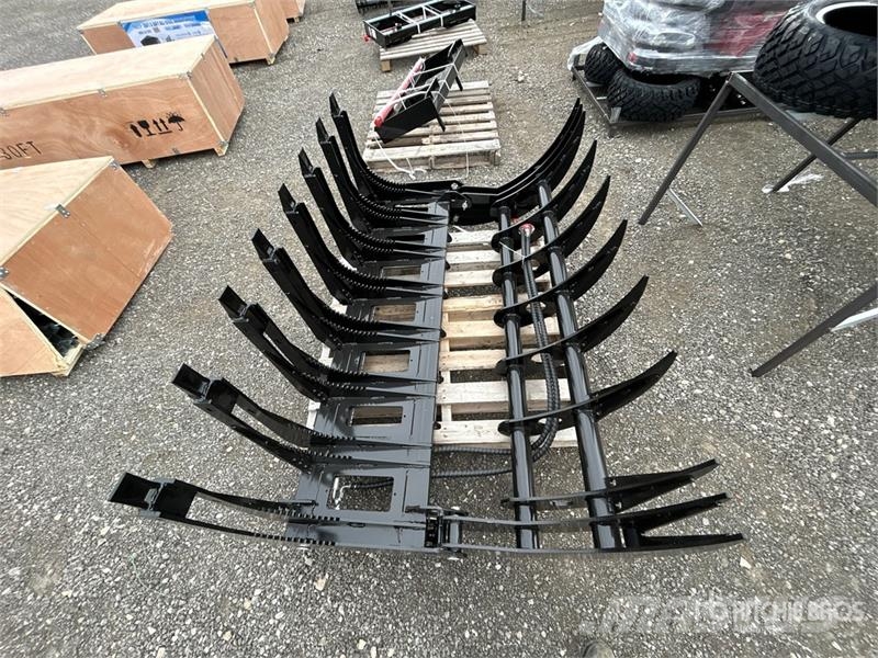 GIYI GY-CLG72 72 in Skid Steer Root Rake Pöyhimet ja haravat