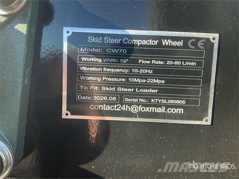  GIYI GY-CW70 59 in Padfoot Skid Steer Vibratory Ro Walsen
