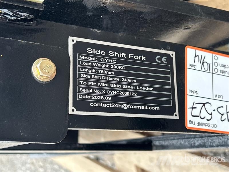 GIYI GY-CYHC 28 in Skid Steer Forks (Unused) Fourche