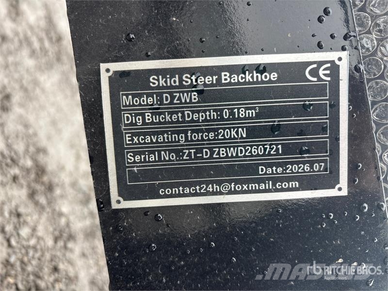 GIYI GY-D ZWB 16 in Skid Steer Backhoe (Unused) Beko kepçeleri