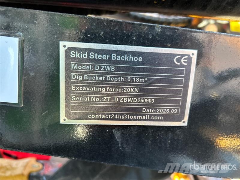  GIYI GY-D ZWB 59 in Skid Steer Backhoe (Unused) جرافات عكسية