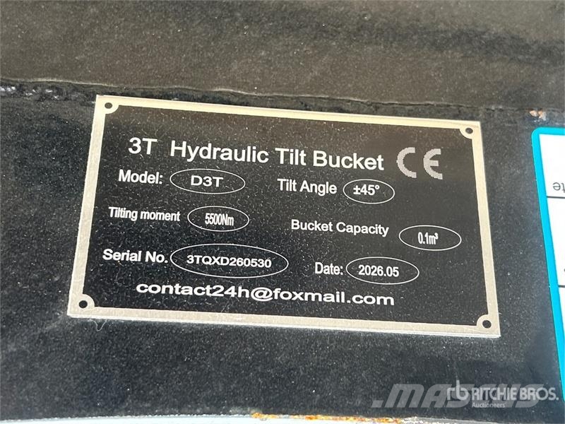 GIYI GY-D3T 32 in Hydraulic Tilting Excavator Buck Godet