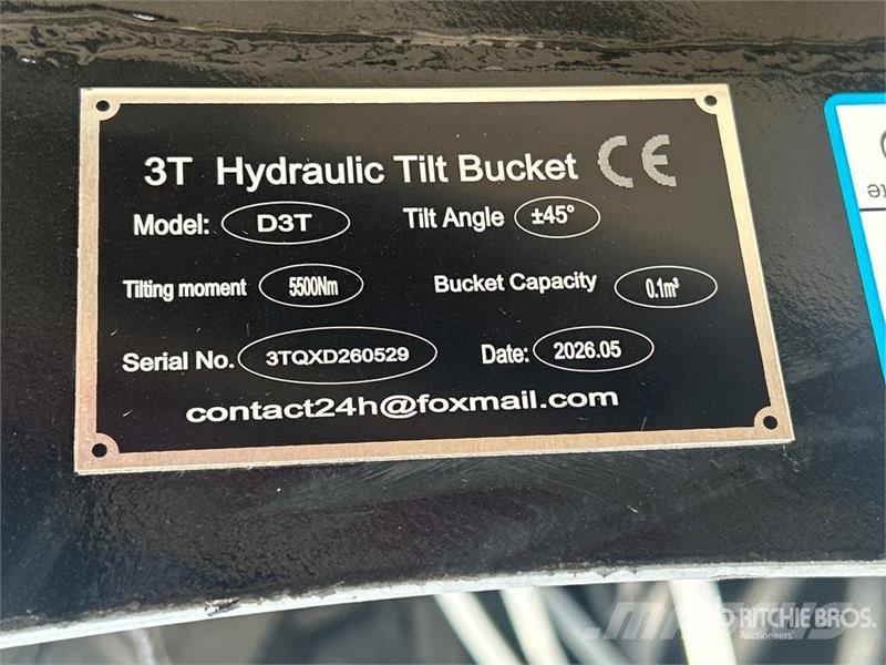 GIYI GY-D3T 32 in Hydraulic Tilting Excavator Buck Godet
