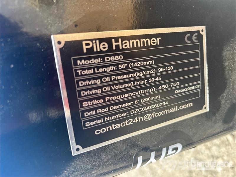 GIYI GY-D680 Skid Steer Post Driver (Unused) Zäune und Zubehör
