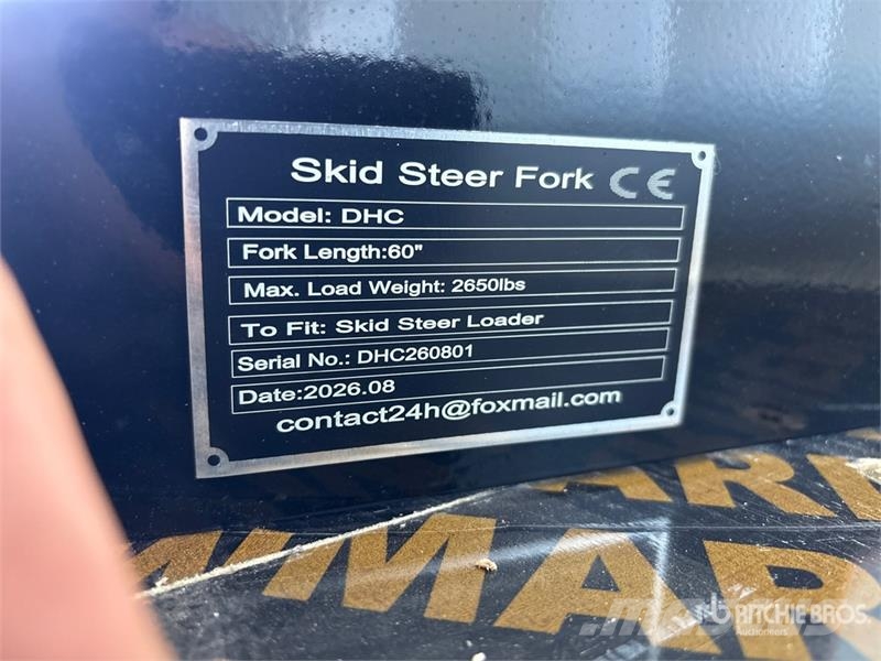 GIYI GY-DHC 59 in Skid Steer Forks (Unused) Forche