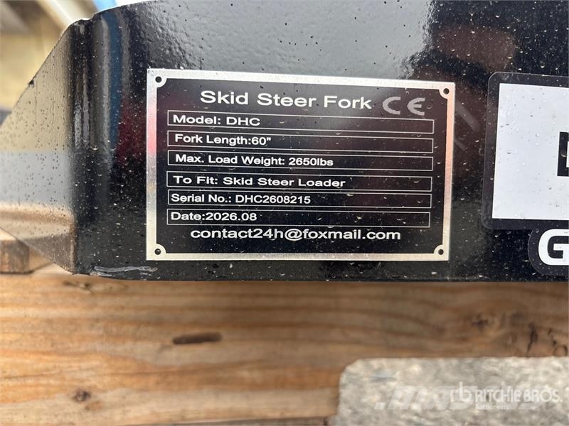  GIYI GY-DHC 59 in Skid Steer Forks (Unused) Pallgafflar