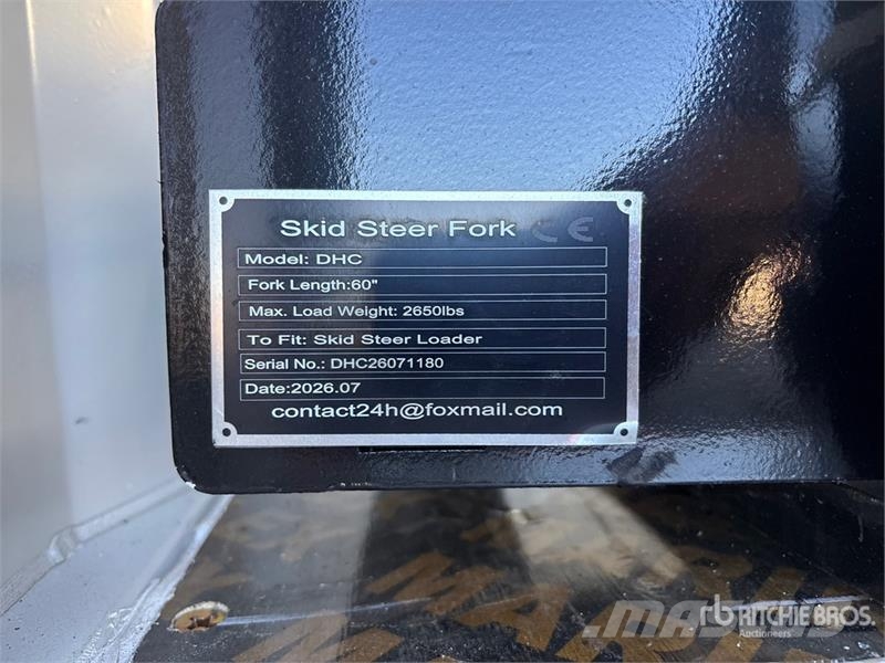 GIYI GY-DHC 59 in Skid Steer Forks (Unused) Forche