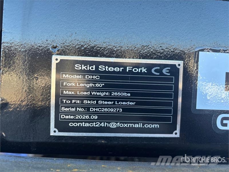  GIYI GY-DHC 59 in Skid Steer Forks (Unused) Вили