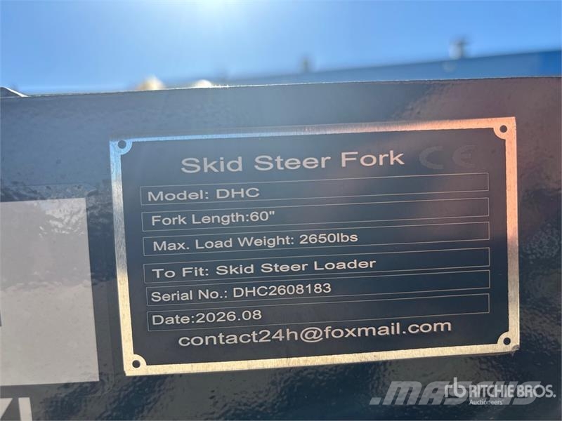  GIYI GY-DHC 59 in Skid Steer Forks (Unused) Vilice