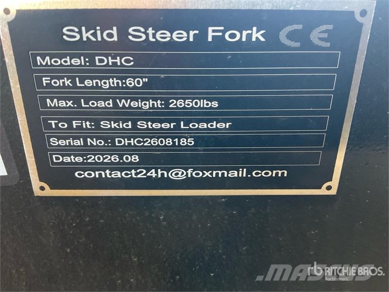  GIYI GY-DHC 59 in Skid Steer Forks (Unused) Vilice