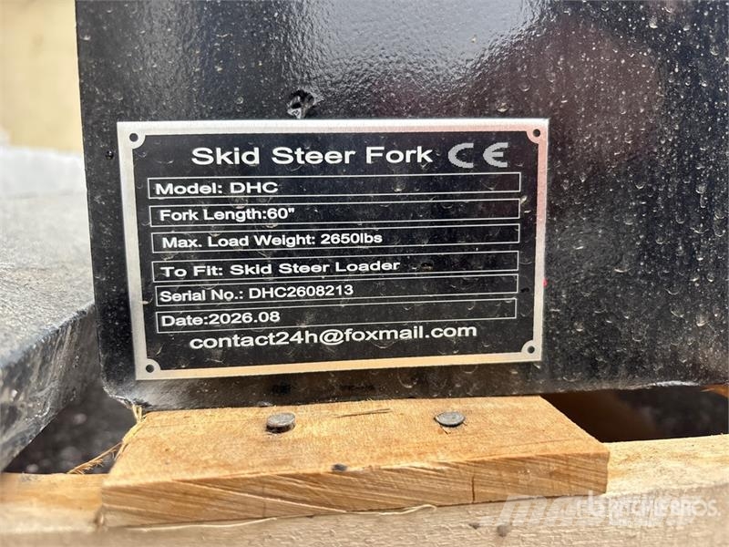  GIYI GY-DHC 59 in Skid Steer Forks (Unused) Pallgafflar