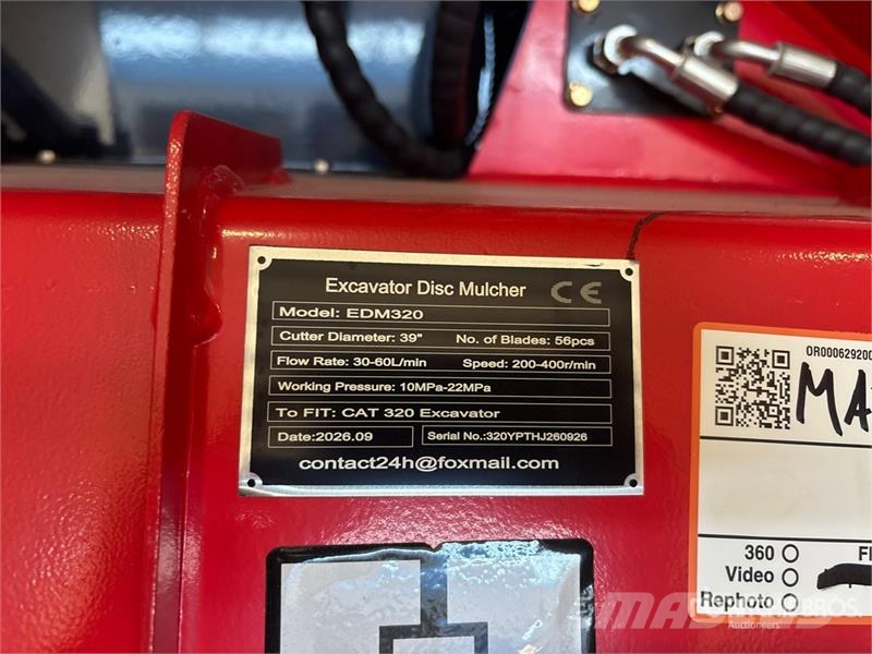  GIYI GY-EDM320 39 in Excavator Disc Mulcher - Fits Otros componentes
