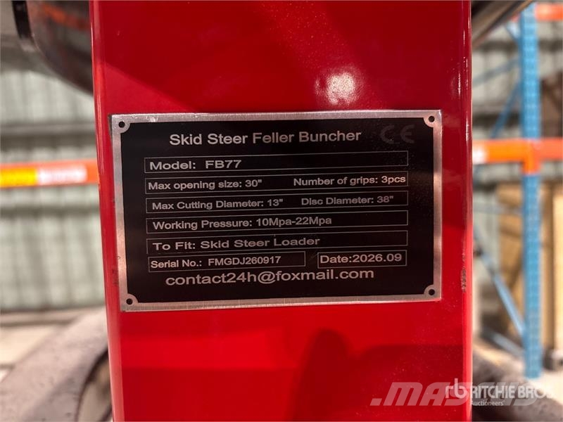  GIYI GY-FB77 30 in Skid Steer Feller Buncher (Unus معدات البناء - غير ذلك