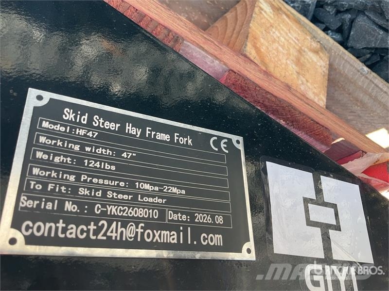 GIYI GY-HF47 Skid Steer Hay Frame (Unused) Inne akcesoria