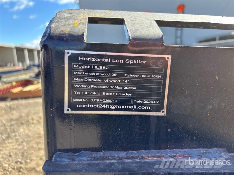  GIYI GY-HLS82 25 in Skid Steer Log Splitter (Unuse قطاعات وقسامات خشب