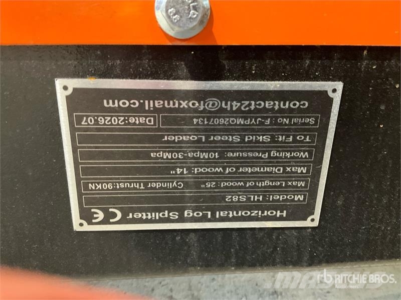GIYI GY-HLS82 25 in Skid Steer Log Splitter (Unuse Cepilniki, lesni drobilci, in žage