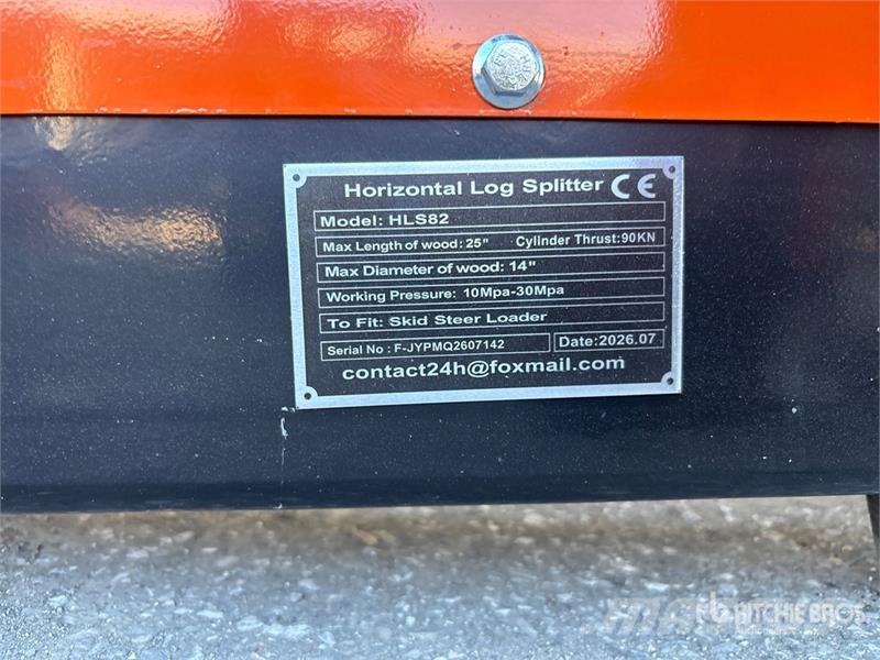 GIYI GY-HLS82 25 in Skid Steer Log Splitter (Unuse 木材切割机