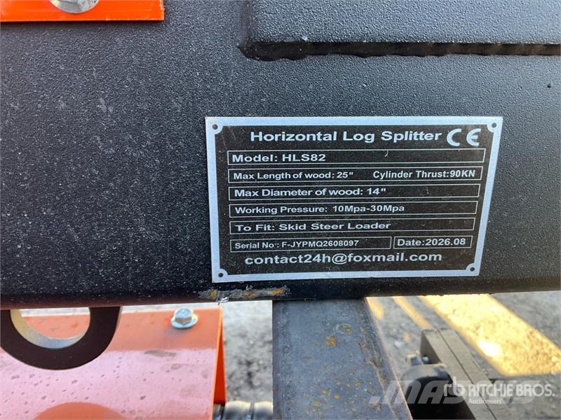  GIYI GY-HLS82 25 in Skid Steer Log Splitter (Unuse Houtklover