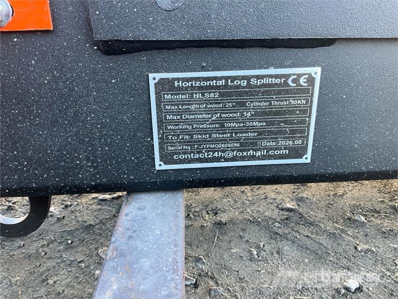  GIYI GY-HLS82 25 in Skid Steer Log Splitter (Unuse Houtklover