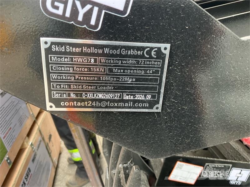GIYI GY-HWG72 72 in Skeleton Skid Steer Grapple Bu Cupa