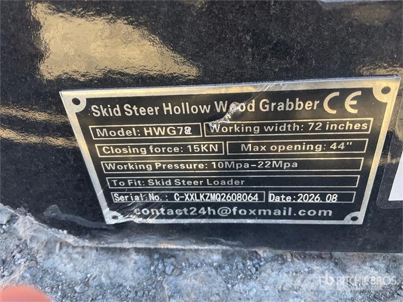  GIYI GY-HWG72 72 in Skeleton Skid Steer Grapple Bu Grapples
