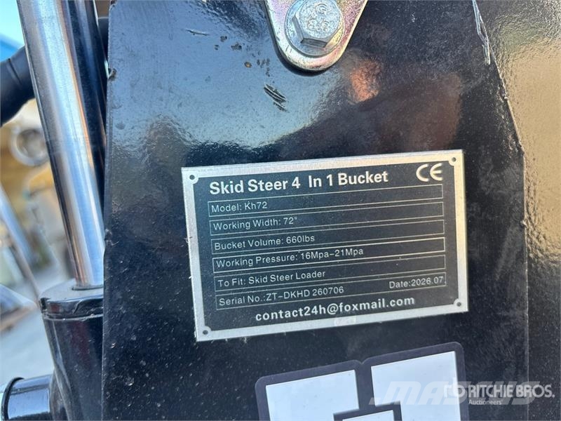 GIYI GY-KH72 72 in Multi-Purpose Skid Steer Bucket Kausi