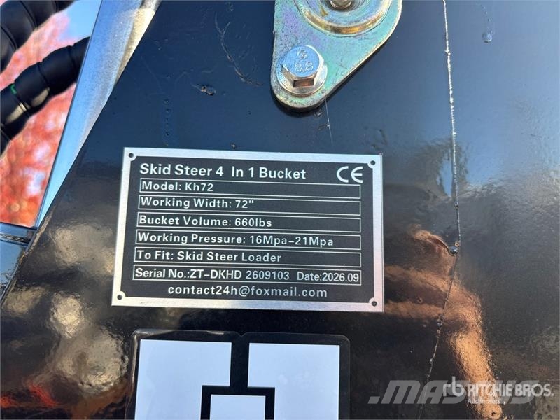 GIYI GY-KH72 72 in Multi-Purpose Skid Steer Bucket Ковши