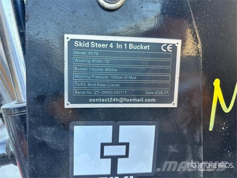  GIYI GY-KH72 72 in Multi-Purpose Skid Steer Bucket Kausi