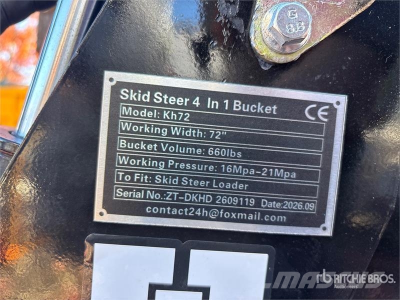 GIYI GY-KH72 72 in Multi-Purpose Skid Steer Bucket Ковши