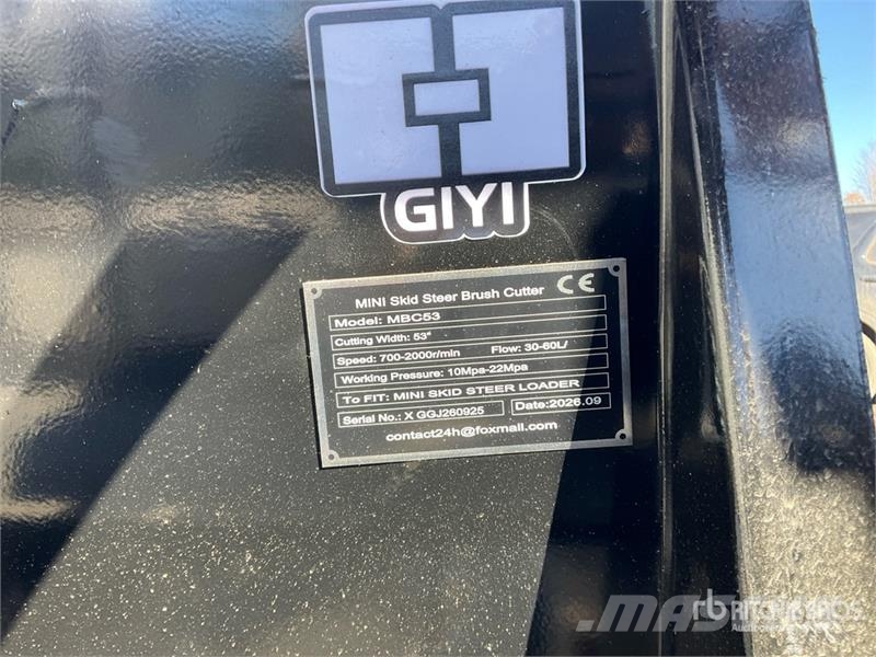GIYI GY-MBC53 Mini Skid Steer Brush Cutter (Unused Χορτοκοπτικά επιβίβασης και έλξης