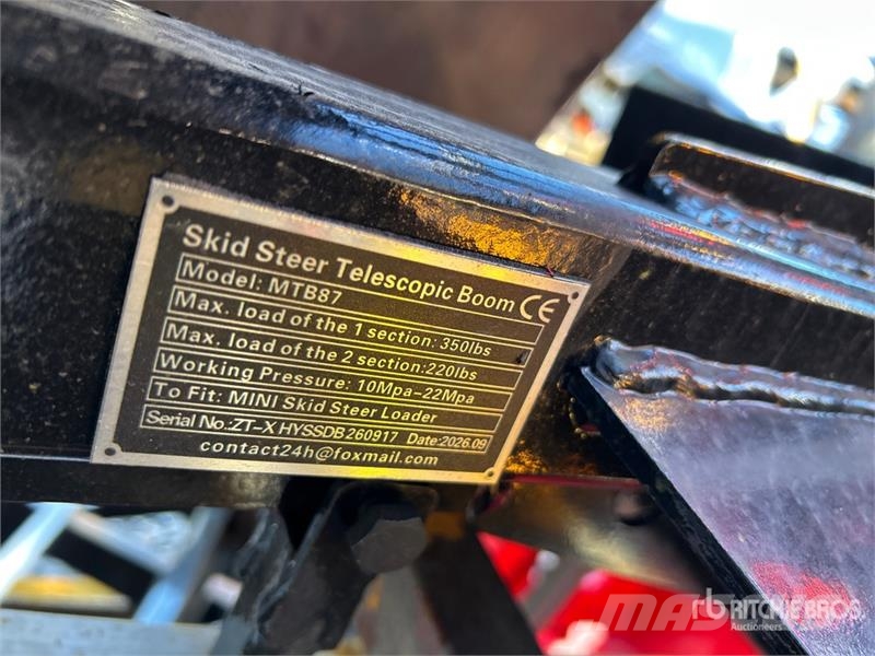  GIYI GY-MTB87 87 in Mini Skid Steer Telescopic Boo Otros componentes