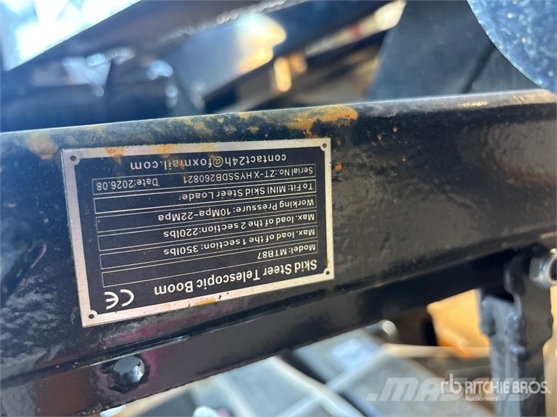 GIYI GY-MTB87 87 in Mini Skid Steer Telescopic Boo Outros componentes