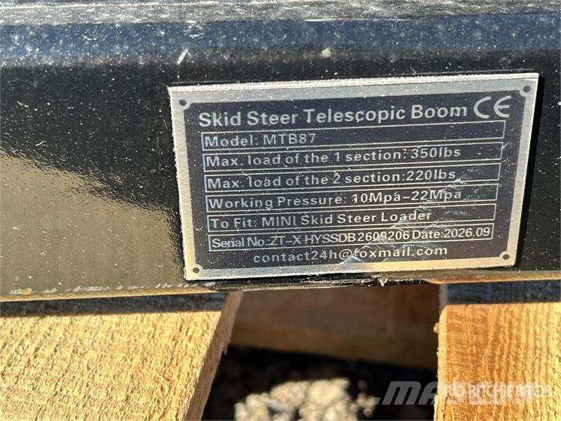 GIYI GY-MTB87 87 in Telescopic Skid Steer Boom (Un Építőipar - Egyebek