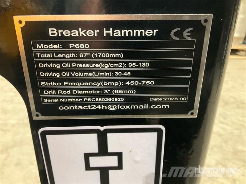 GIYI GY-P680 Skid Steer Breaker (Unused) Marteau hydraulique