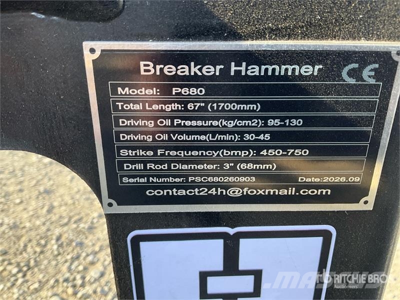  GIYI GY-P680 Skid Steer Breaker (Unused) Чукове/Раздробители
