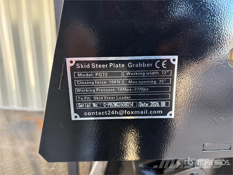 GIYI GY-PG72 72 in Skid Steer Grapple (Unused) Grapples
