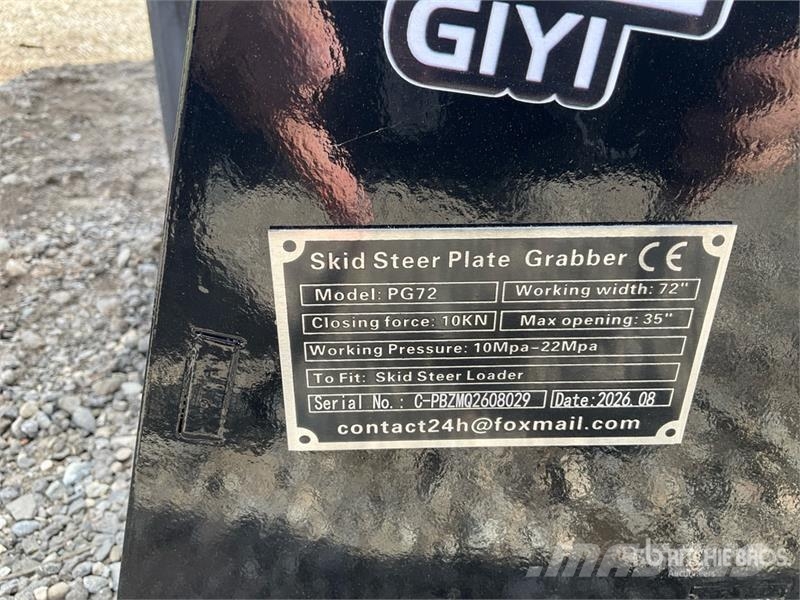 GIYI GY-PG72 72 in Skid Steer Grapple (Unused) Pinze