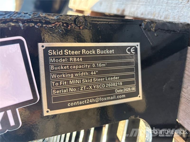 GIYI GY-RB44 Rock Mini Skid Steer Bucket (Unused) バケット