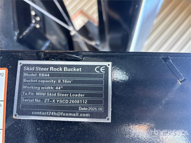 GIYI GY-RB44 Rock Mini Skid Steer Bucket (Unused) Ковши