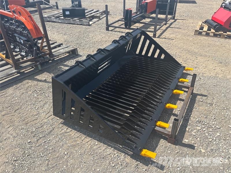 GIYI GY-RB66 66 in Rock Skid Steer Bucket (Unused) Godet