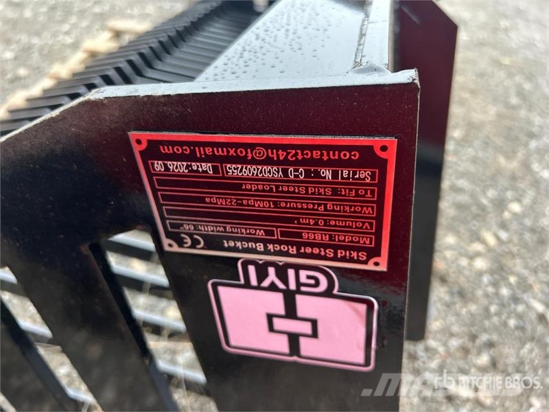 GIYI GY-RB66 66 in Skeleton Skid Steer Bucket (Unu Schaufeln