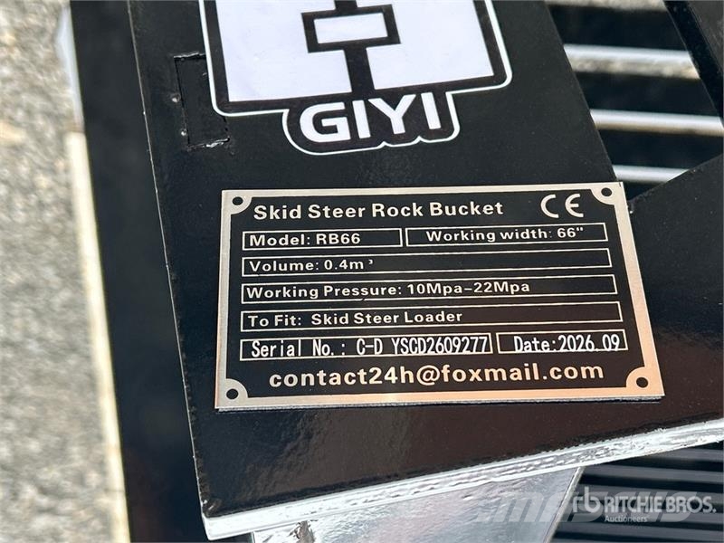 GIYI GY-RB66 66 in Skeleton Skid Steer Bucket Schaufeln