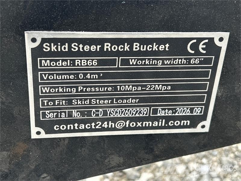 GIYI GY-RB66 66 in Skeleton Skid Steer Bucket Schaufeln