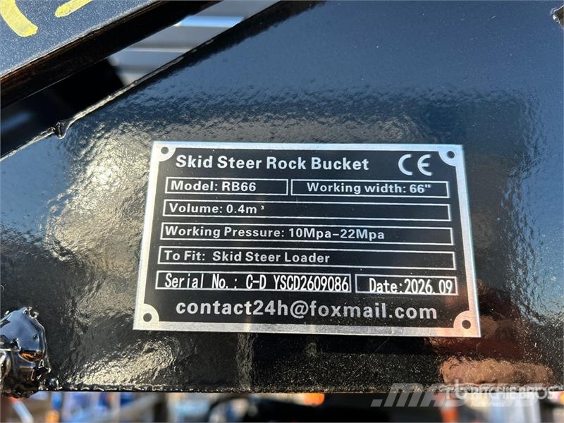  GIYI GY-RB66N 66 in Rock Skid Steer Bucket (Unused Łyżki do ładowarek